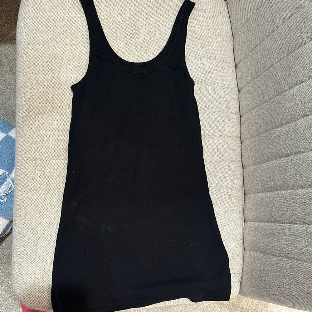 Black tank top